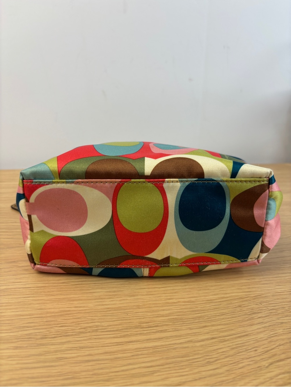 Vintage Coach Y2K Multicolor Scarf Print Mini Bag - Picture 11 of 12